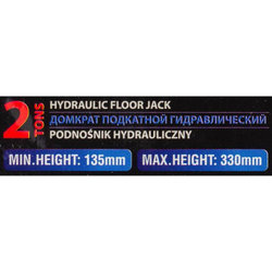 Домкрат подкатной гидравлический 2 т (h min - 135мм, h max - 330мм) Forsage F-TR15005