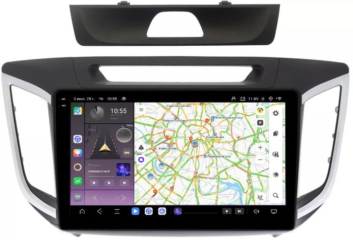 Магнитола для Hyundai Creta 2016-2021 - Kuberg OL-1701 QLed+2K, Android 13, Быстрейшая, CarPlay, 4G SIM-слот