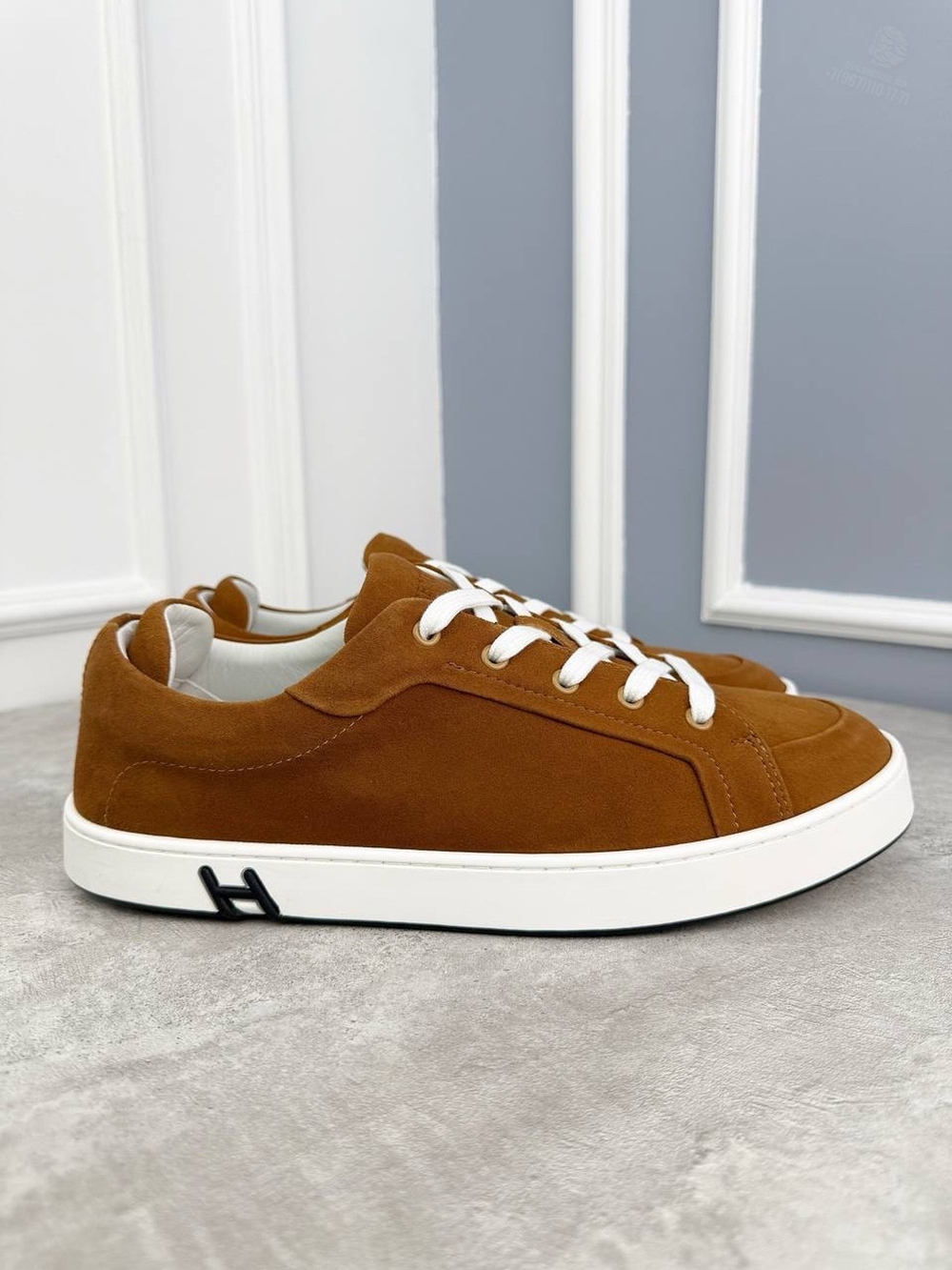 Кеды Hermes Quicker Sneaker Navy Denim Gum Sole