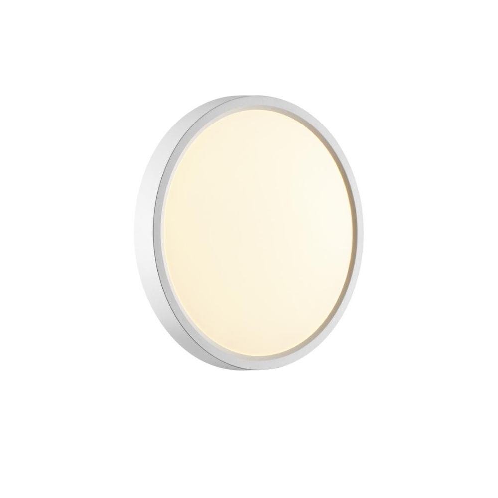 7659/18L MITRA LED SN 551 Светильник пластик/белый LED 18Вт 3000/4000K D230 IP40 ALFA WHITE