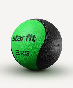 Медбол высокой плотности STARFIT GB-702, 2 кг, зеленый