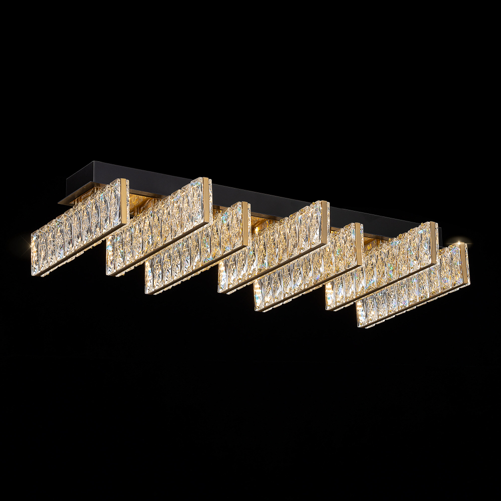 Citilux PALANT CL325272 LED Люстра хрустальная Чёрный+Бронза
