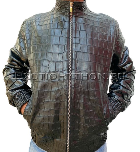 Куртка из кожи крокодила JT-39