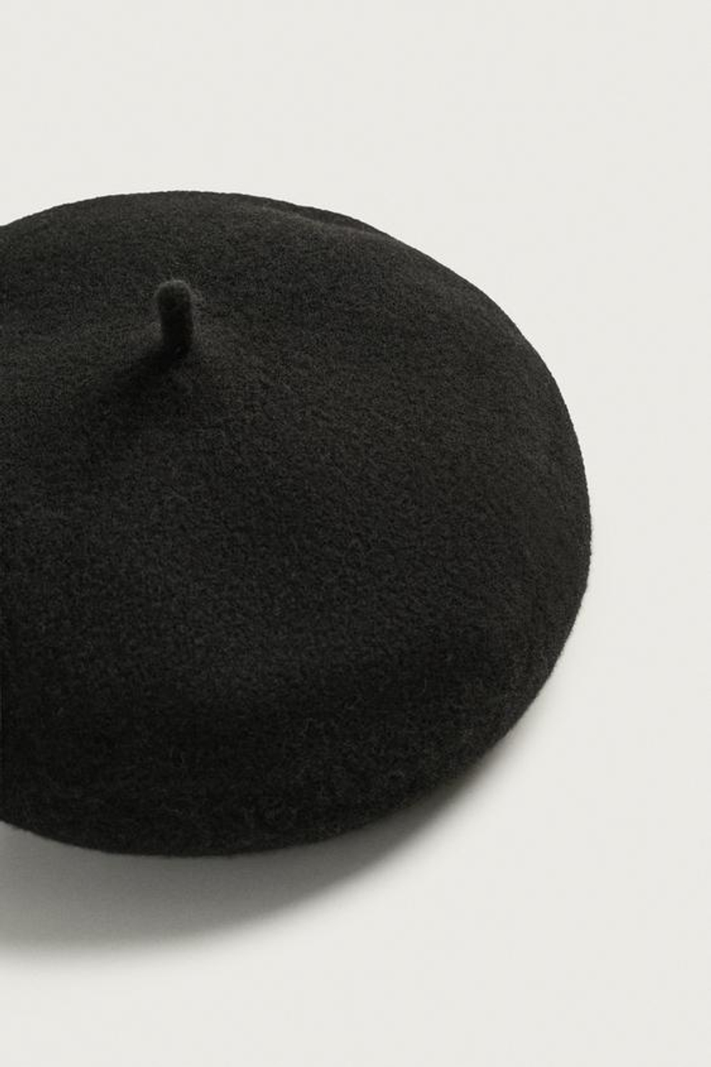 ZARA БЕРЕТ ИЗ 100% ШЕРСТИ, ЧЕРНЫЙ
