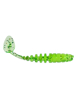 Приманка ZUB-SHAD  50мм(2")-10шт, (цвет 351) шартрез с блестками