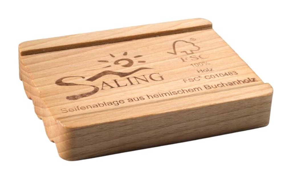Мыльница для соли, изготовленная из местной буковой древесины Saling