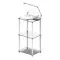 Transparent Transparent Turntable Stand White
