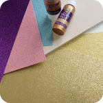 Кардсток с глиттером American Crafts Glitter Cardstock 12"X12", GRAPE