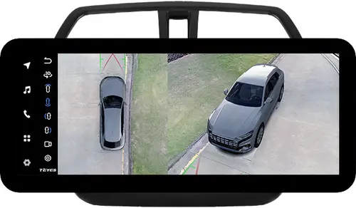 Магнитола для Suzuki SX4 2 2013-2021 (без штатной КЗВ) - Teyes LUX ONE 360 монитор 12.3" 2K QLED на Android 10, Быстрая, CarPlay, 4G SIM-слот, 4 камеры в комплекте