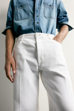 ДЖИНСЫ RELAXED FIT СО СТРЕЛКАМИ — ZARA · 0840/311