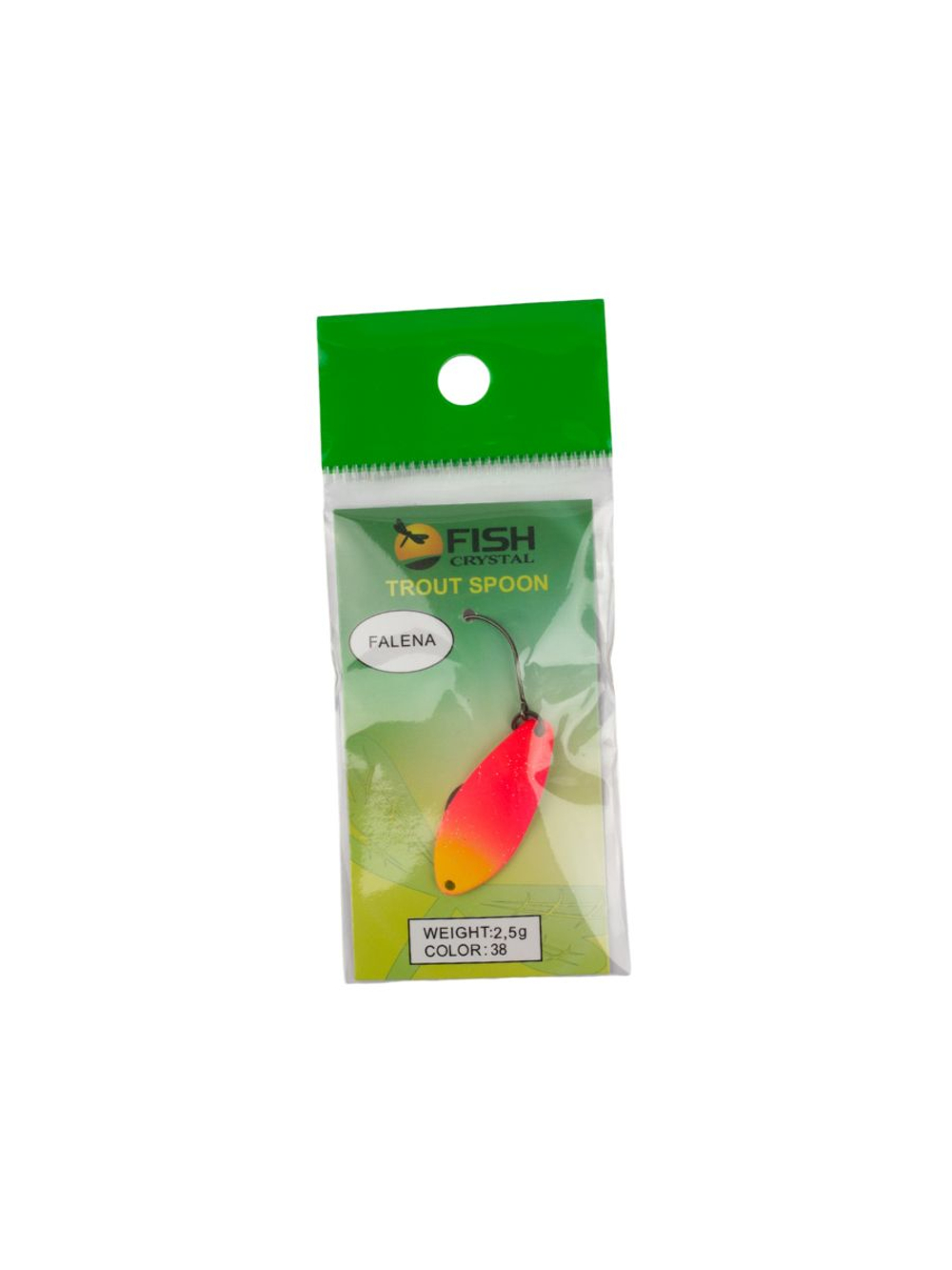 Блесна Fish Crystal FALENA 30 мм 2,5г на форель цвет 38