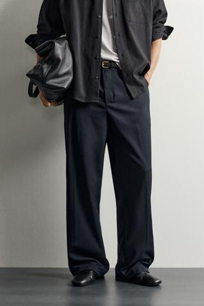 БРЮКИ STRAIGHT FIT С ХЛЯСТИКАМИ — ZARA