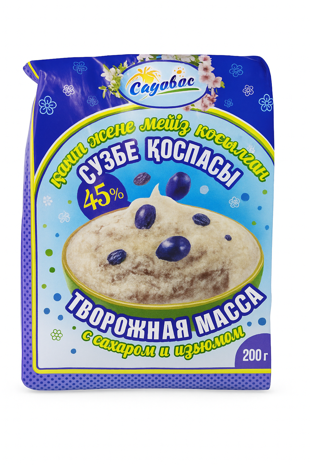 Творожная масса с изюмом Садовое 200 гр