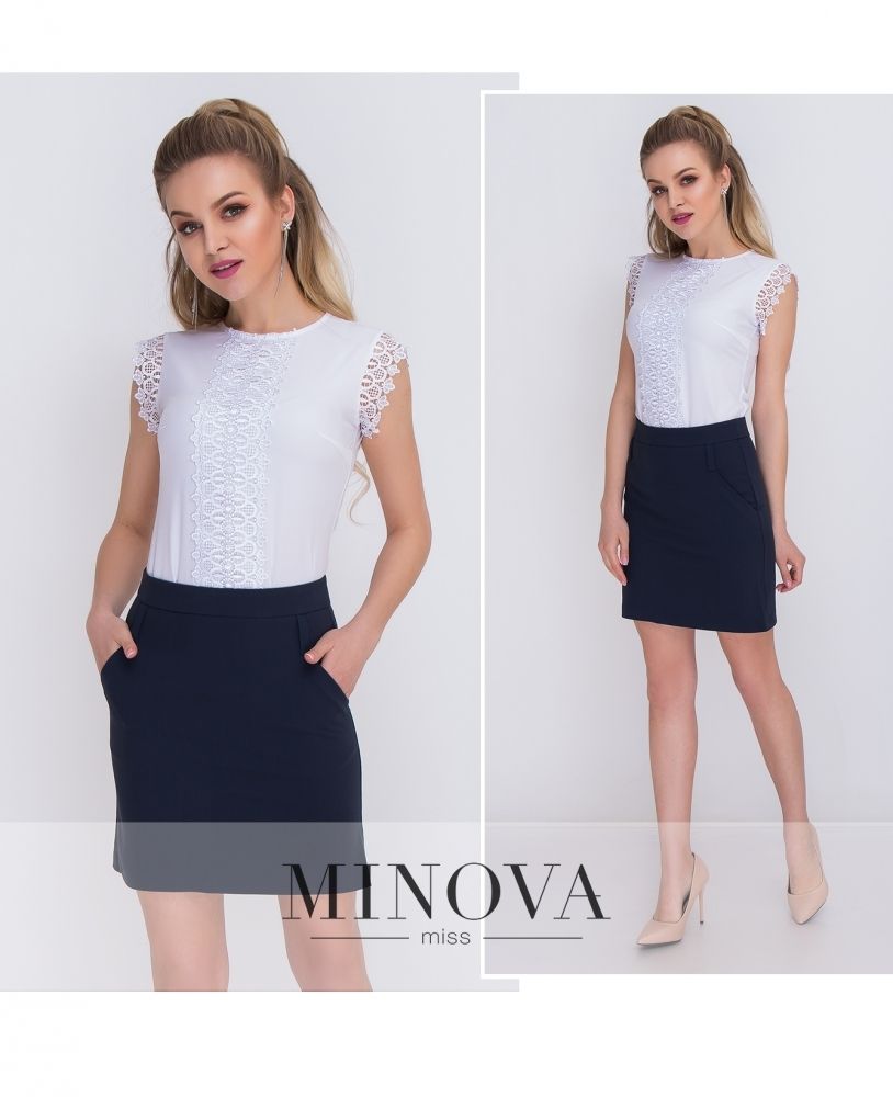 Юбка 1052-синий Minova