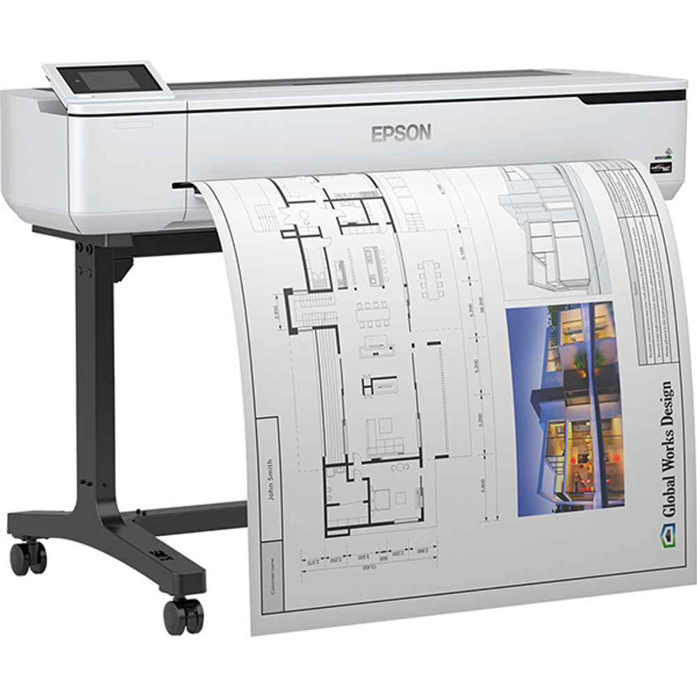 Плоттер Epson SureColor SC-T5100, A0, 4-цвета, WiFi, цветной