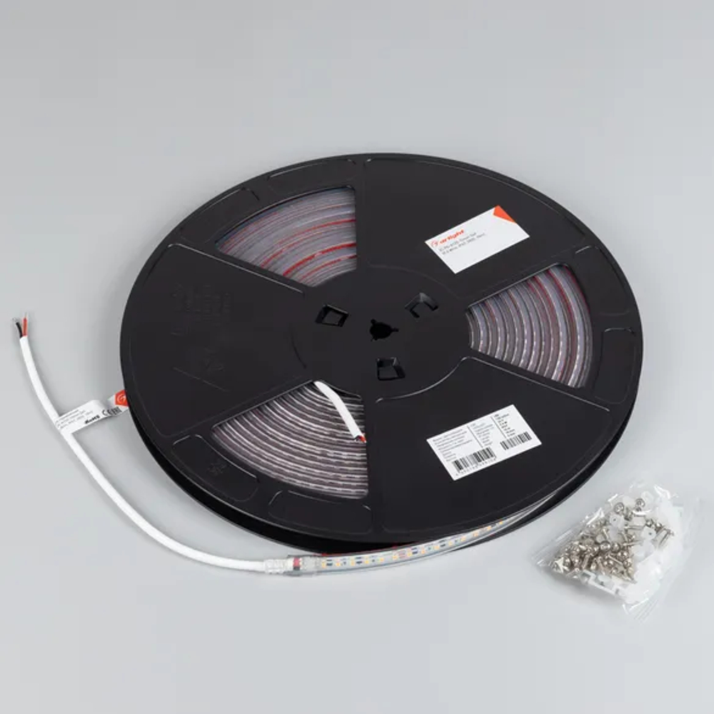 Светодиодная лента герметичная IC-PS-A120-10mm 24V Warm3000 (9.6 W/m, IP67, 2835, 10m) (Arlight, стабилизированная) 050633