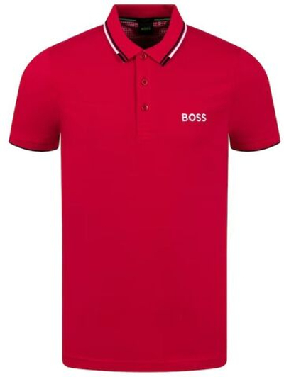 Мужское теннисное поло BOSS x Matteo Berrettini Paddy Pro Polo - medium pink