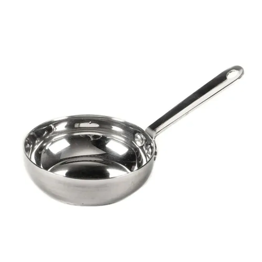 Соусник кокотница 120 мл d8 см h2,5 см круглый с ручкой нерж. P.L. Proff Cuisine
