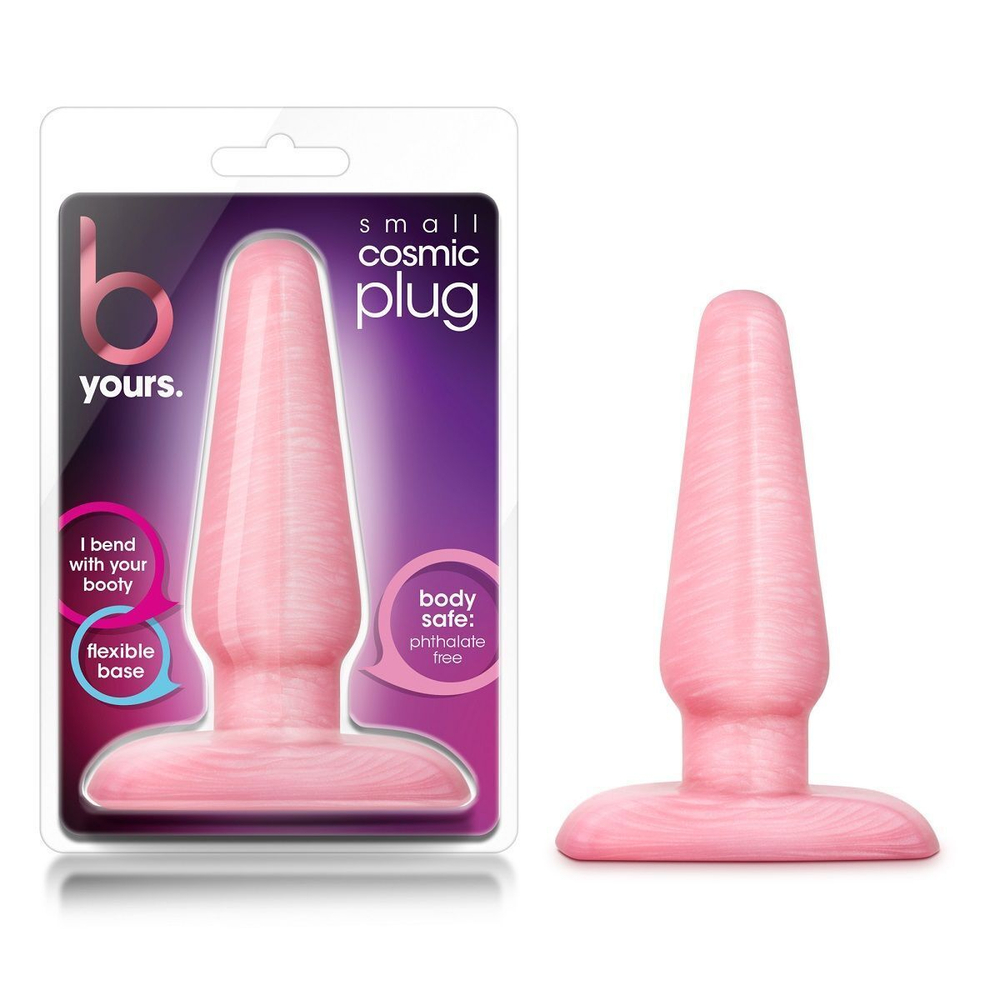 Розовая анальная пробка B Yours Small Cosmic Plug - 10,1 см. (Цвет: розовый)