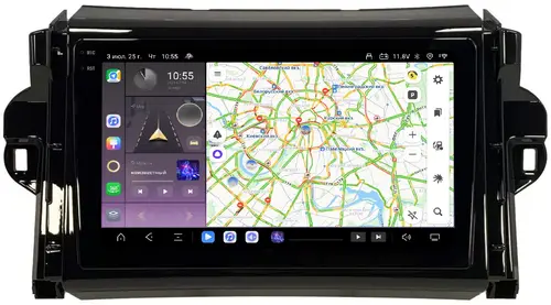 Магнитола для Toyota Fortuner 2015-2022 - Kuberg OL-9699 QLed+2K, Android 13, Быстрейшая, CarPlay, 4G SIM-слот