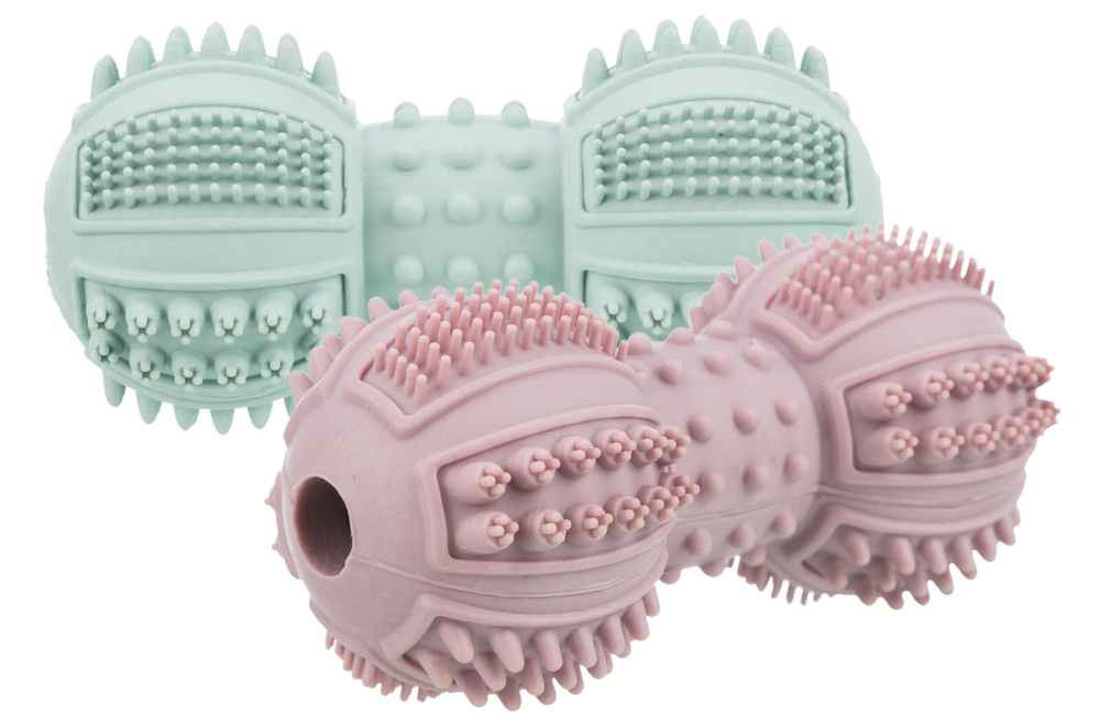 TRIXIE JUNIOR DENTA FUN Игрушка для щенков "Гантель", 9 см