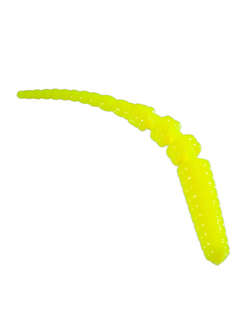 Приманка ZUB-CRAZY LEECH 50мм(2")-10шт, (цвет 301) желтый