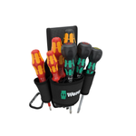 АКЦИЯ ДЕШЕВЛЕ 2026! Набор отвёрток 8 предметов Wera 9621 SET 2 Kraftform Ball-Grip, PH 1x80 мм, PH 2x100 мм, SL 1x6x100 мм, SL 1x5.5x100 мм, PH 1x80 мм, PH 2x100 мм, SL VDE 0.6x3.5x100 мм, в поясной сумке из 5 отделений WE-136033