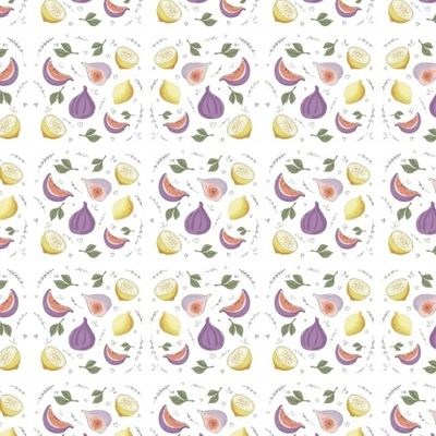 Fruit. Lemon and fig