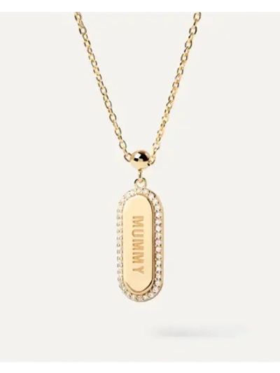 Подвеска-шарм женская PDPaola Mummy Sparkly серебро 925 пробы покрытое золотом 750 пробы CH01-106-U