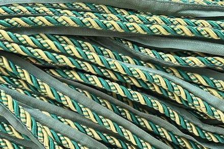 Кант декоративный 17.0 зелено-золотой