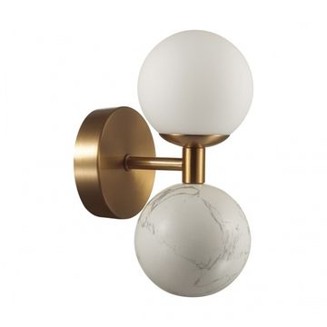 Настенный светильник LED 6W 3000К 4359/6WL латунь/белый Lolla Odeon Light