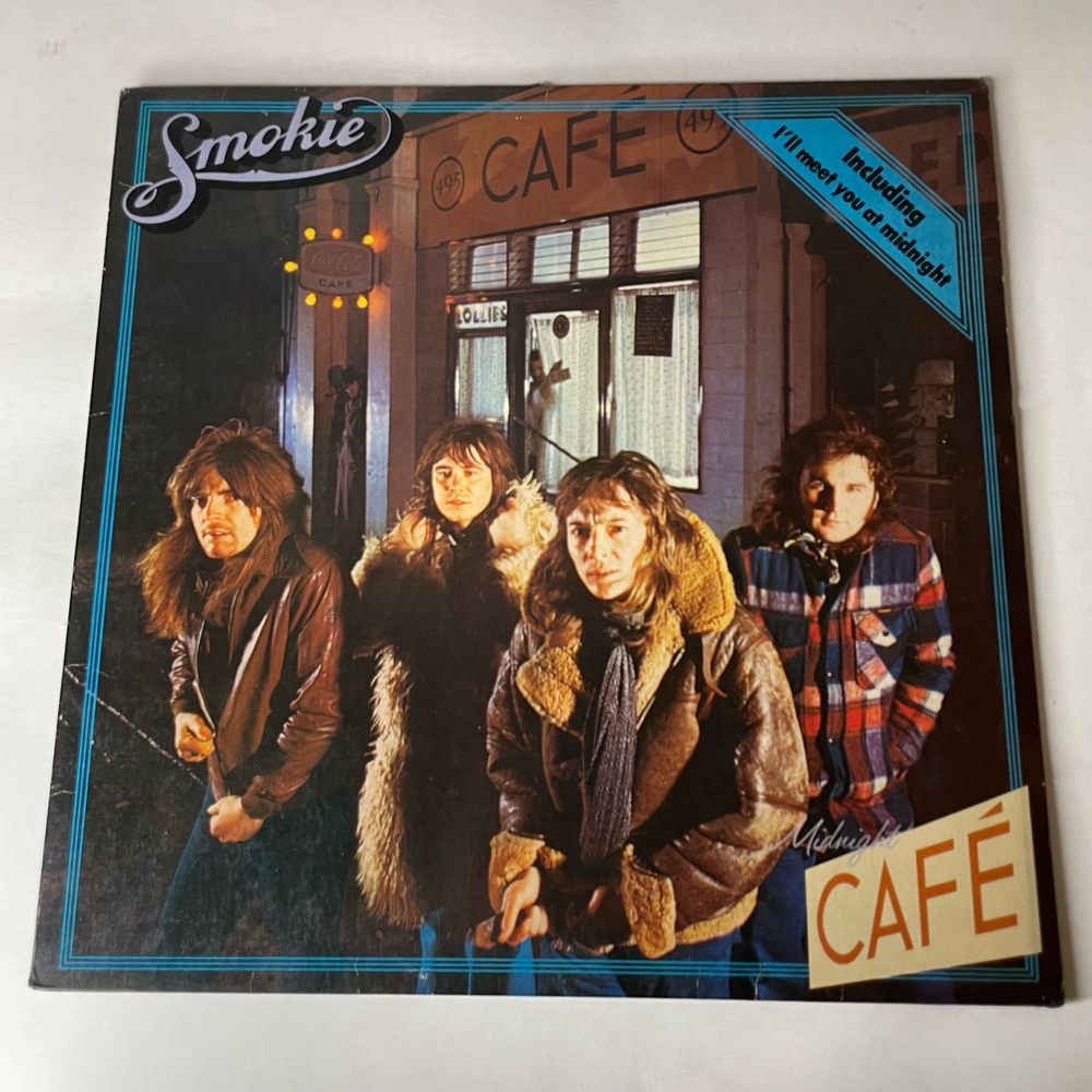 Винтажная виниловая пластинка LP Smokie, Смоуки, Smokey Midnight Caf (Германия 1976) I'll Meet You At Midnight
