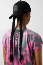 Футболка BOGNER FIRE+ICE BRENNA в зелено-розовом цвете