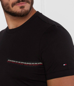 Футболка SMALL CHEST STRIPE MONOTYPE TEE Tommy Hilfiger - черный(MW0MW32595)