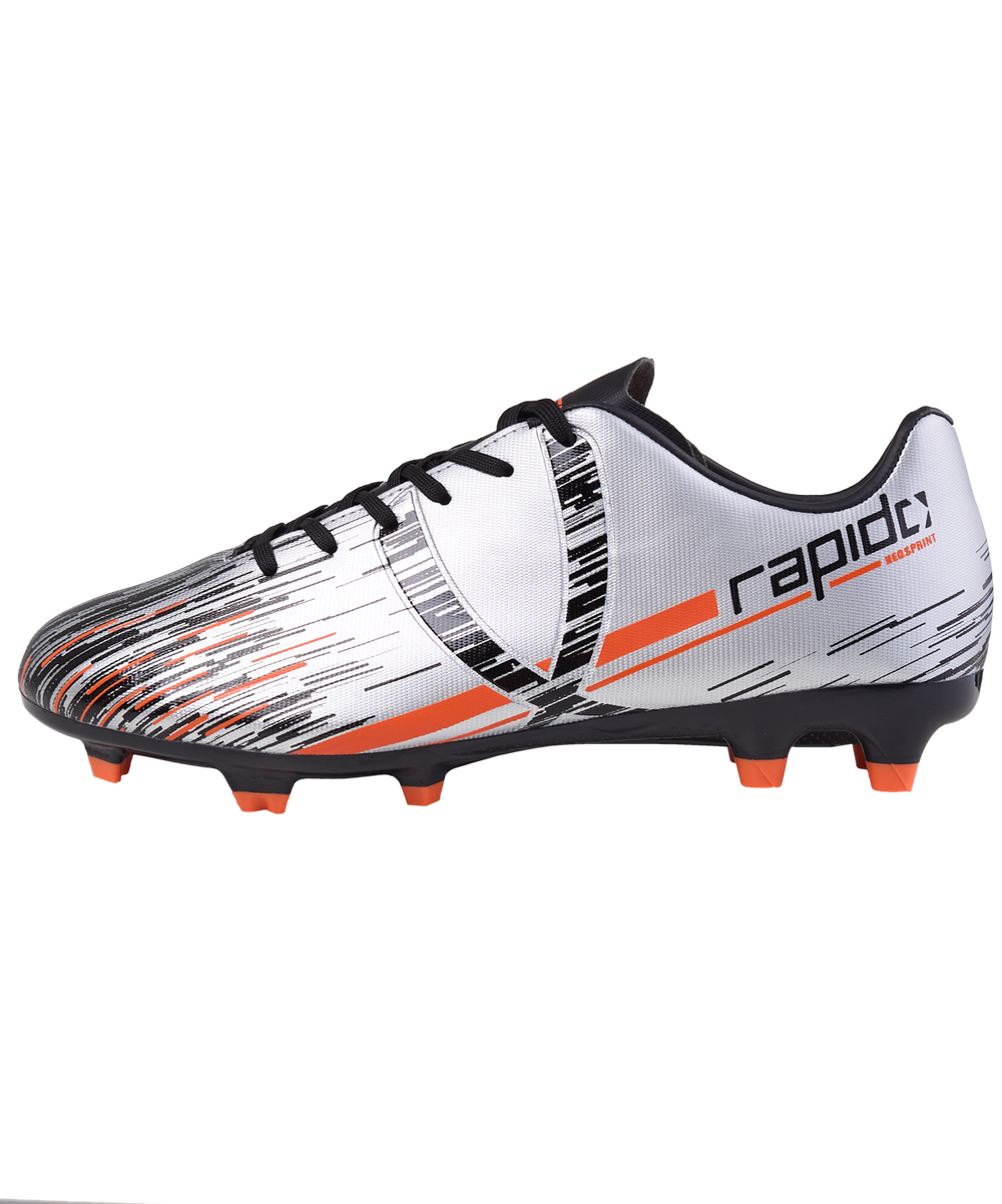 Бутсы футбольные Rapido FG Silver/black, детский