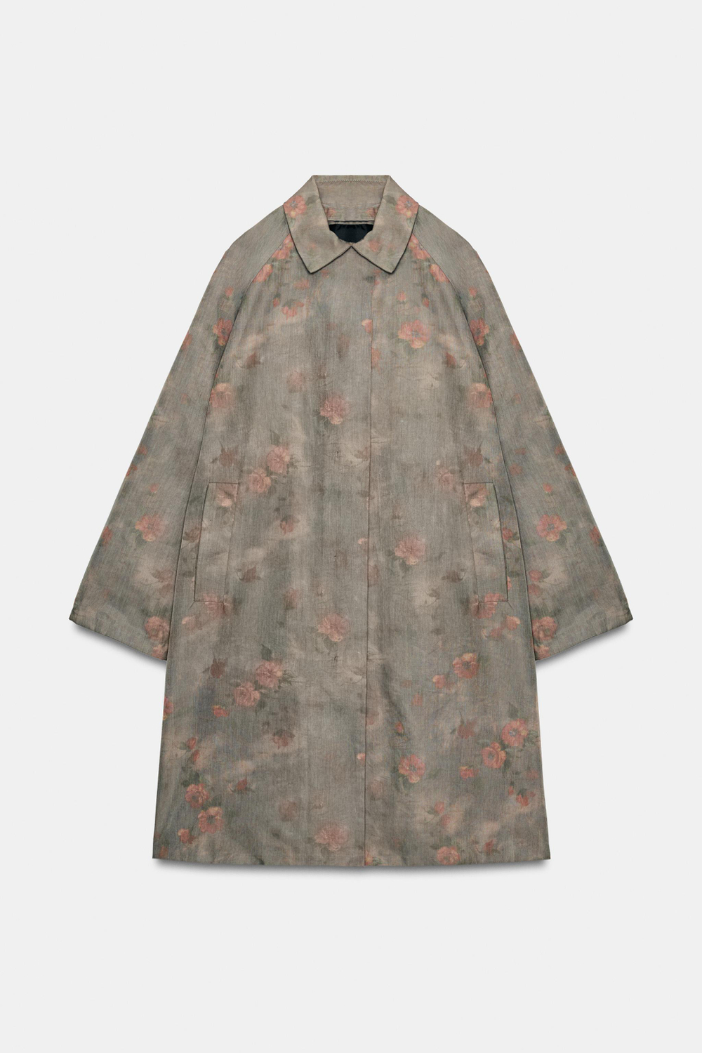 ТРЕНЧ С ЦВЕТОЧНЫМ ПЛАТКОМ — ZW COLLECTION — ZARA