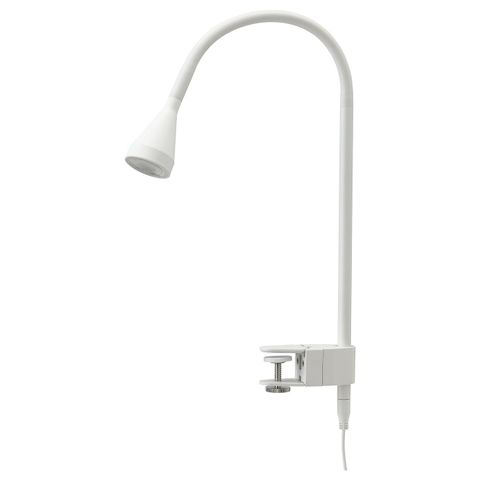 Настольный светильник с зажимом IKEA NAVLINGE (НЭВЛИНГЕ), Белый, 63 см