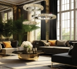 Люстра подвесная Elegance Gold FL1106-30P, LED