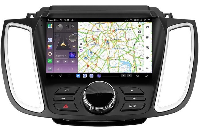 Магнитола для Ford Kuga 2 2017-2019 (SYNC 3) - Kuberg SF-9203-2 (рамка 9") QLed+2K, Android 13, Быстрейшая, CarPlay, 4G SIM-слот