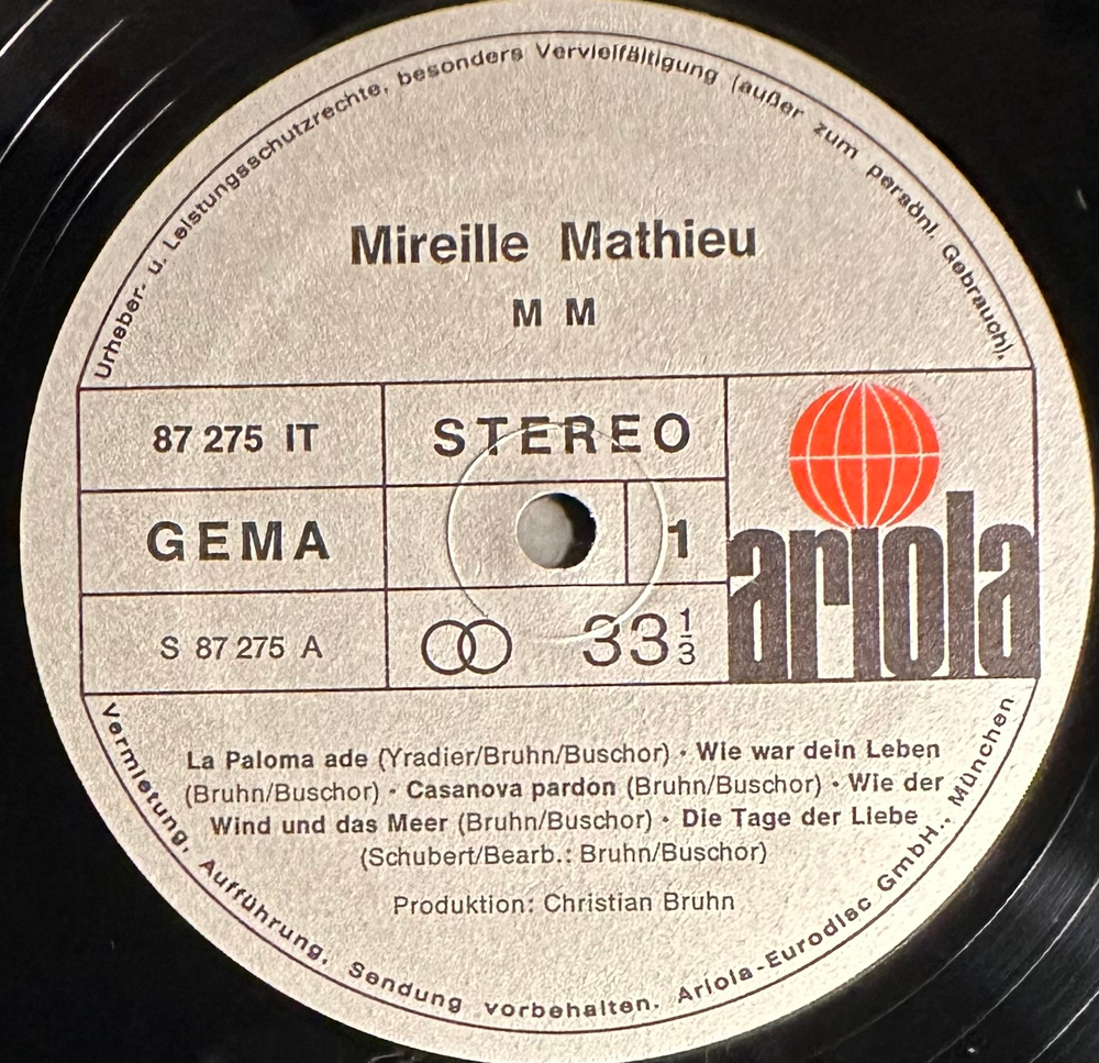 Mireille Mathieu - M M (Германия 1973г.)