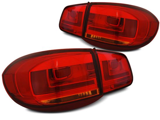 Задние фонари для Volkswagen Tiguan I (07-11) LED Red Crystal