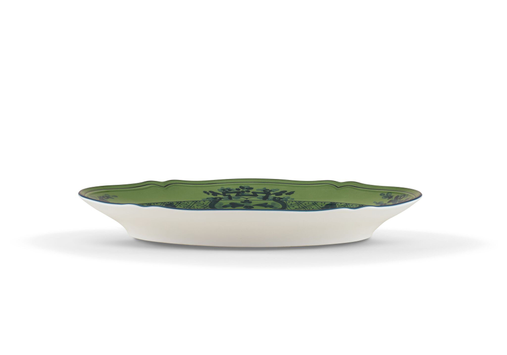 Блюдо овальное Richard Ginori Oriente Italiano Malachite (34 см)