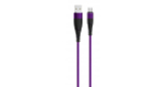 Partner-Olmio SOLID, USB 2.0 - Type-C, 1.2м, 2.1A, усиленный, цвет титановый 039050 Кабель