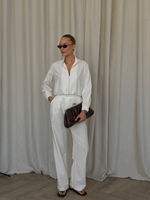 Бомбер LINEN beige