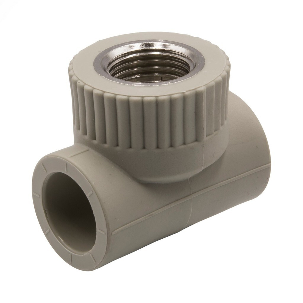 Тройник комб. вн 20х1/2''х20 EVER® СЕРЫЙ (Россия)