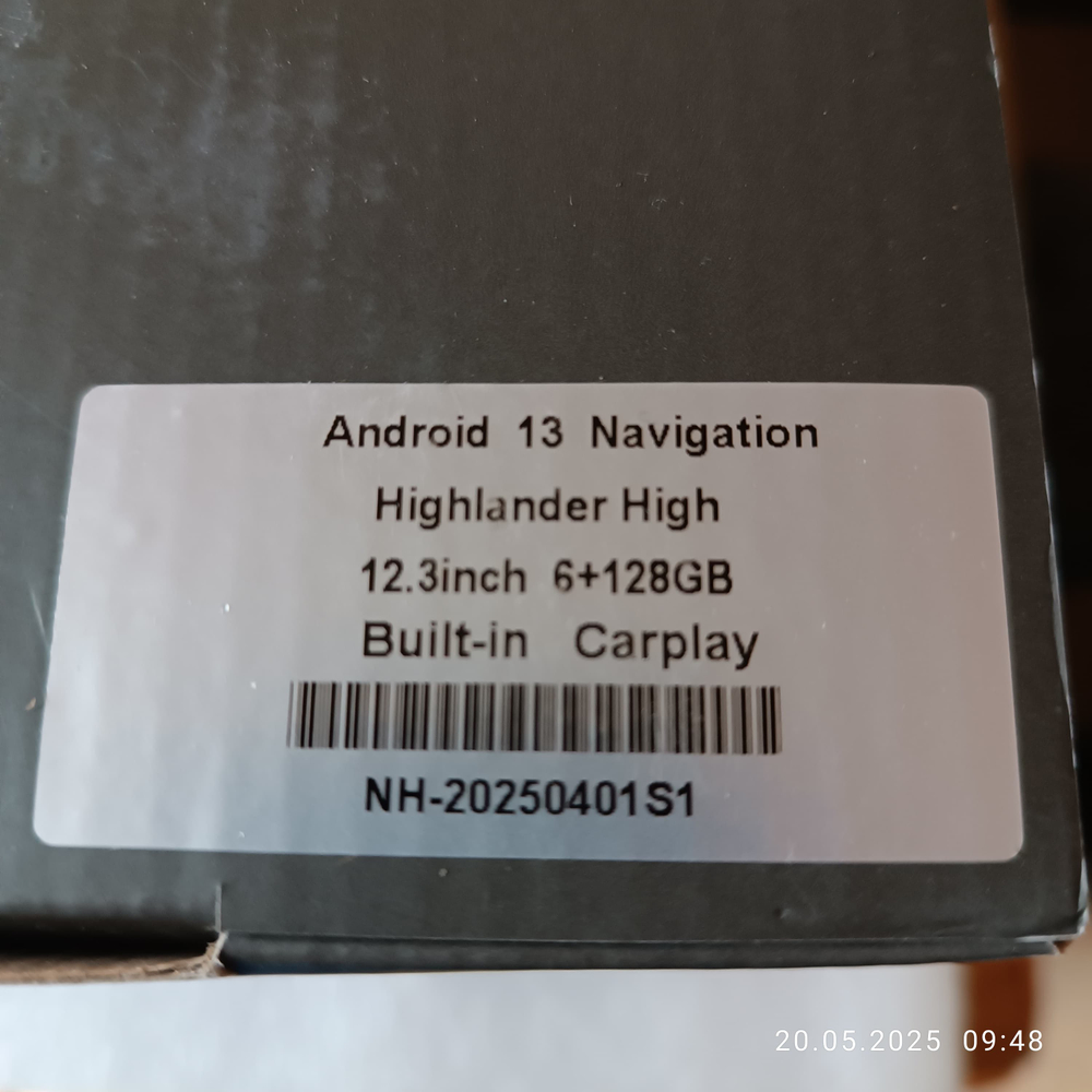Установочный комплект для TOYOTA Highlander 2022+  KUBERG YL-T1215L
