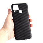 Чехол ТПУ карбон для Realme C15, 011068 Черный