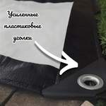 Тент строительный, 20х30 м, тарпаулин, ПВХ, 230 гр., от непогоды