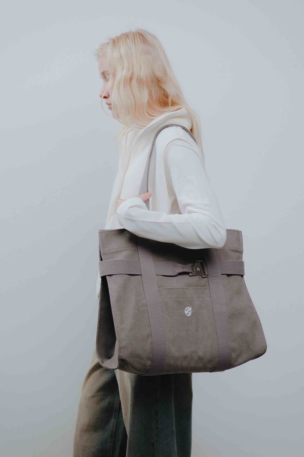 Сумка Omega Bag Камень серая - фото 2