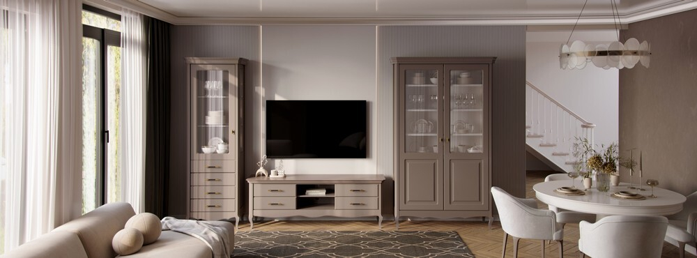 Витрина стеклянная L BA489E